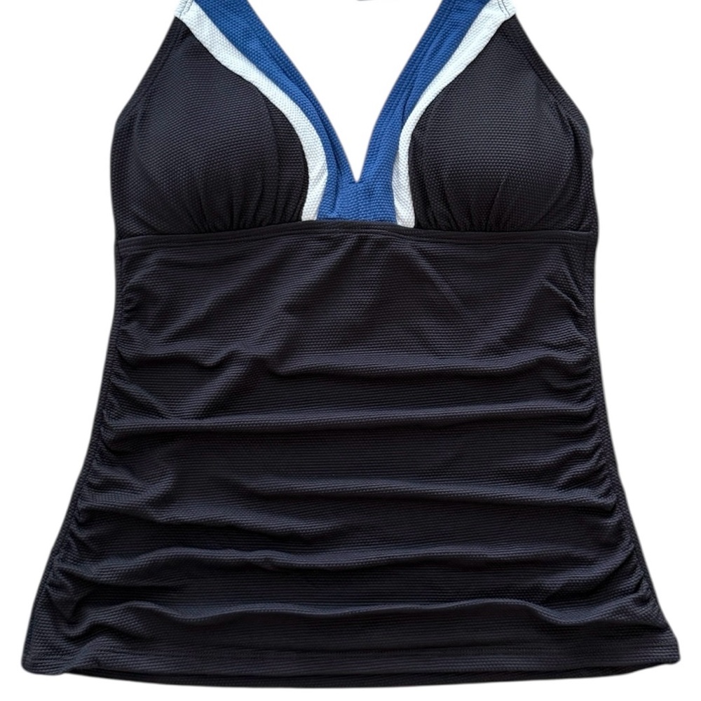 Tommy Bahama Island Cays Colorblock Halter Tankini Top - Picture 6 of 14